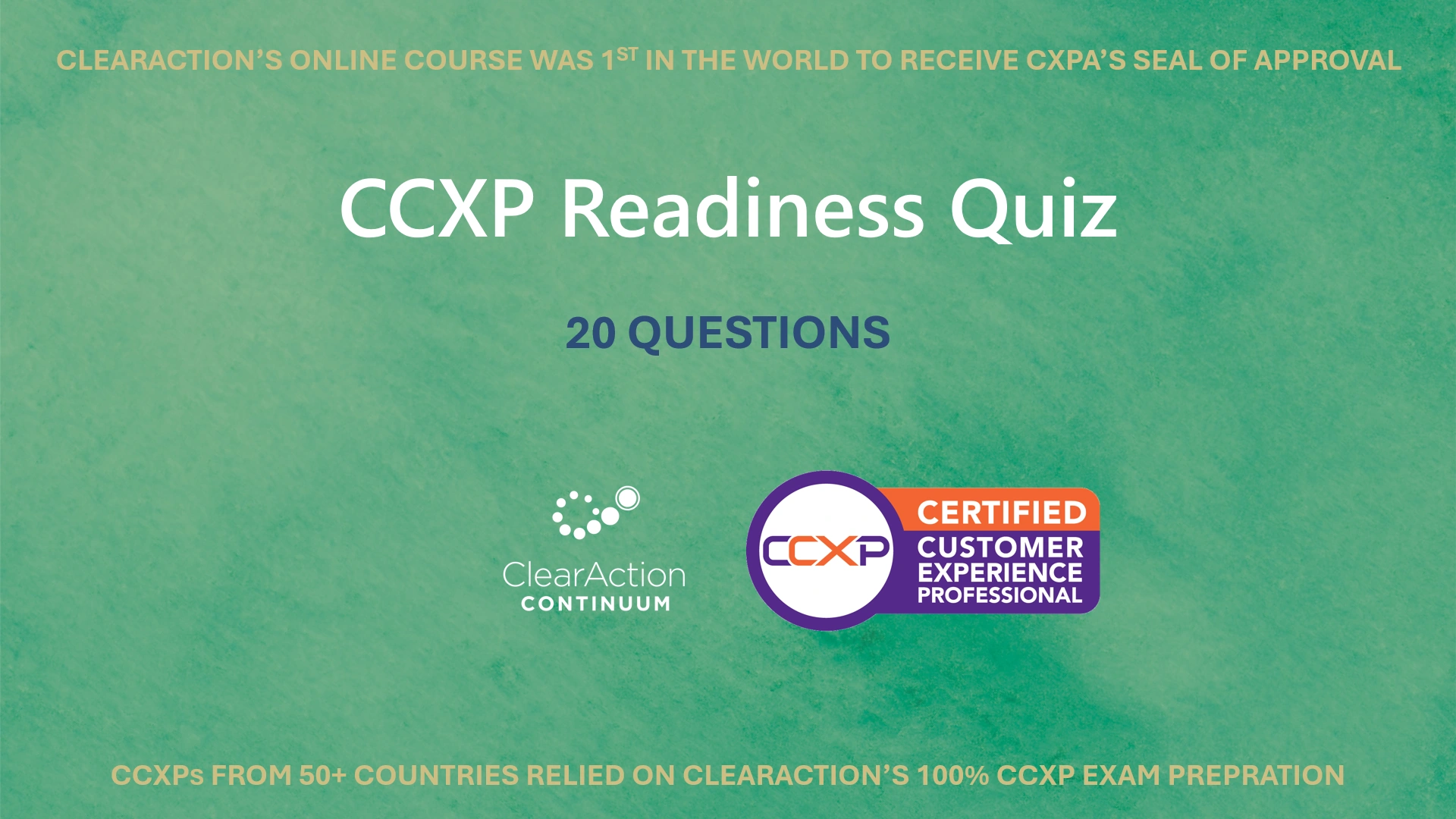 CCXP EXAM SAMPLE