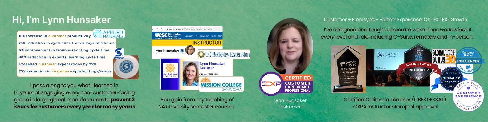 CX Masterclass Instructor Lynn Hunsaker