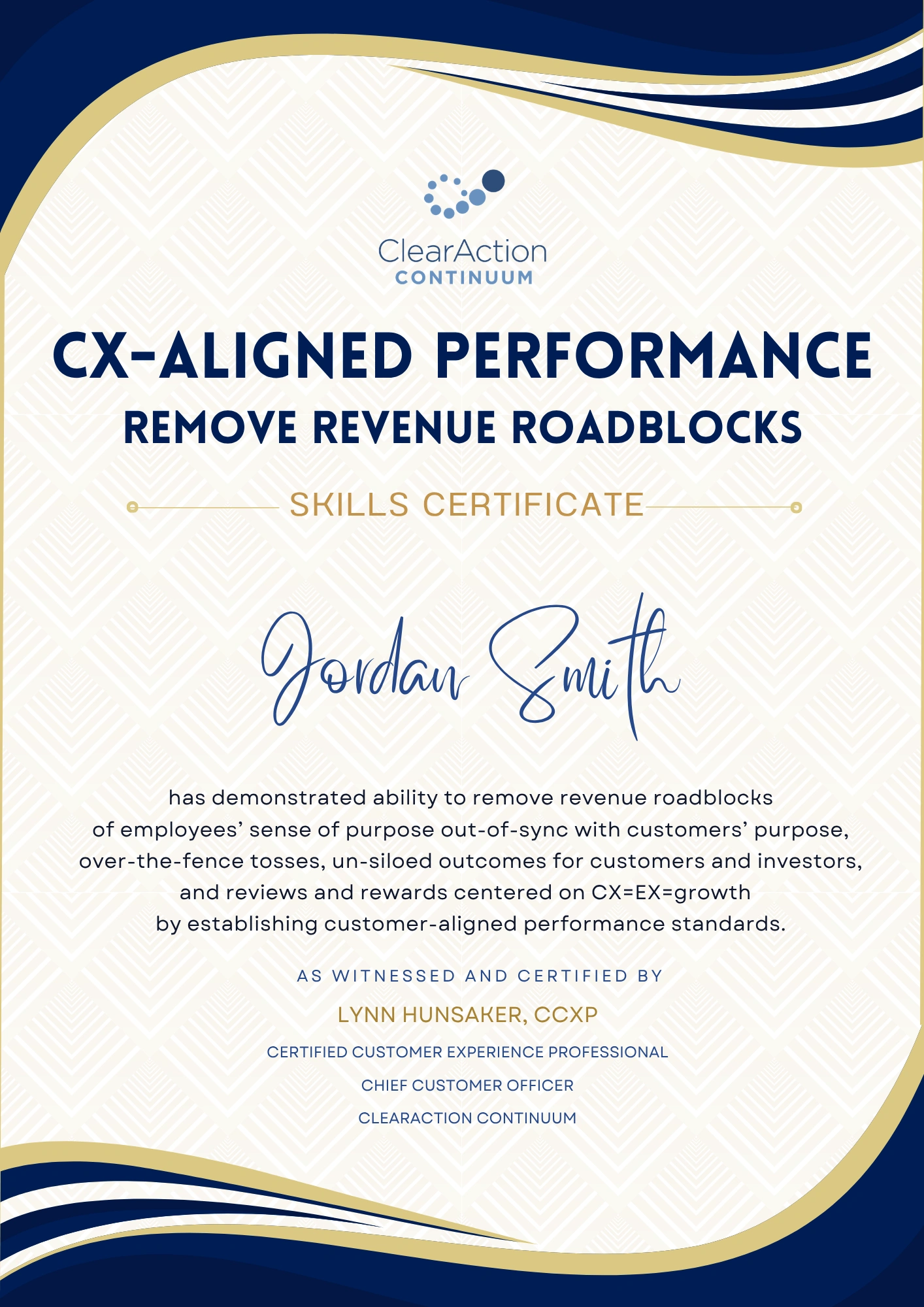 Performance Masterminds Certificate