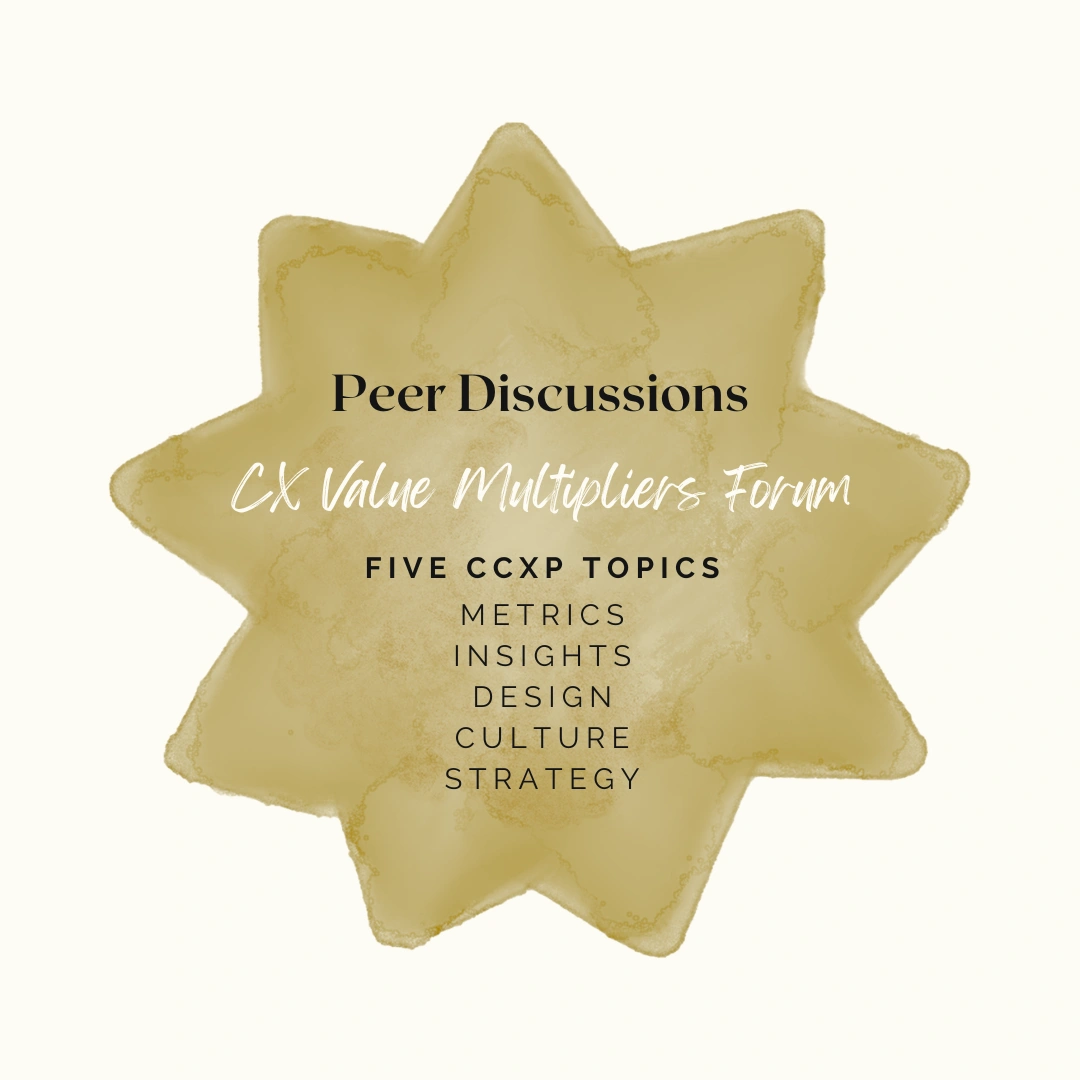 Bonus: CCXP Peer Discussions