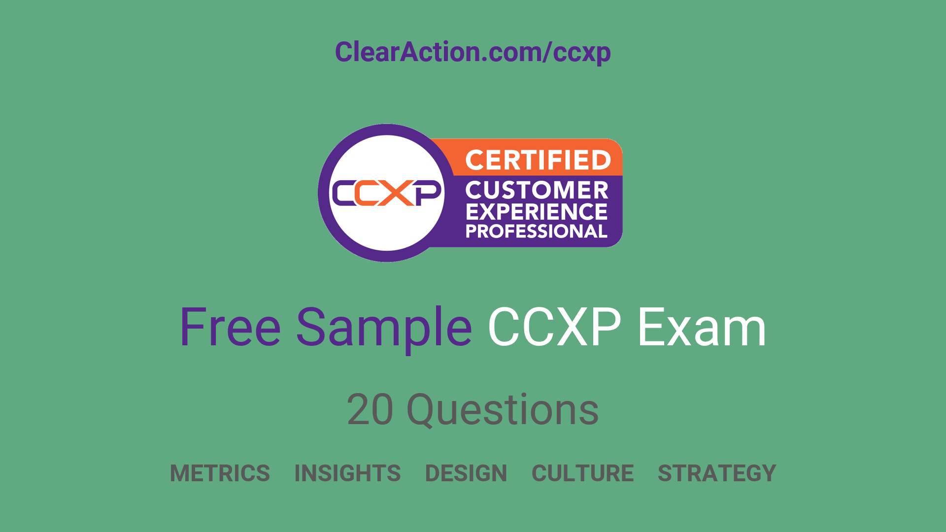 CCXP EXAM SAMPLE