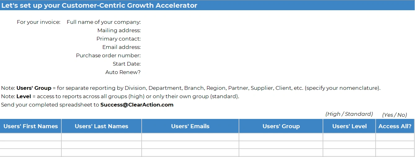 Lets Setup Your Customer-Centric Growth Accelerator