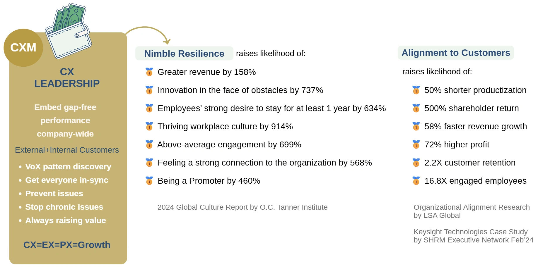 Nimble Resilience Multiplies Growth CX Leadership Multiplies All Growth Metrics