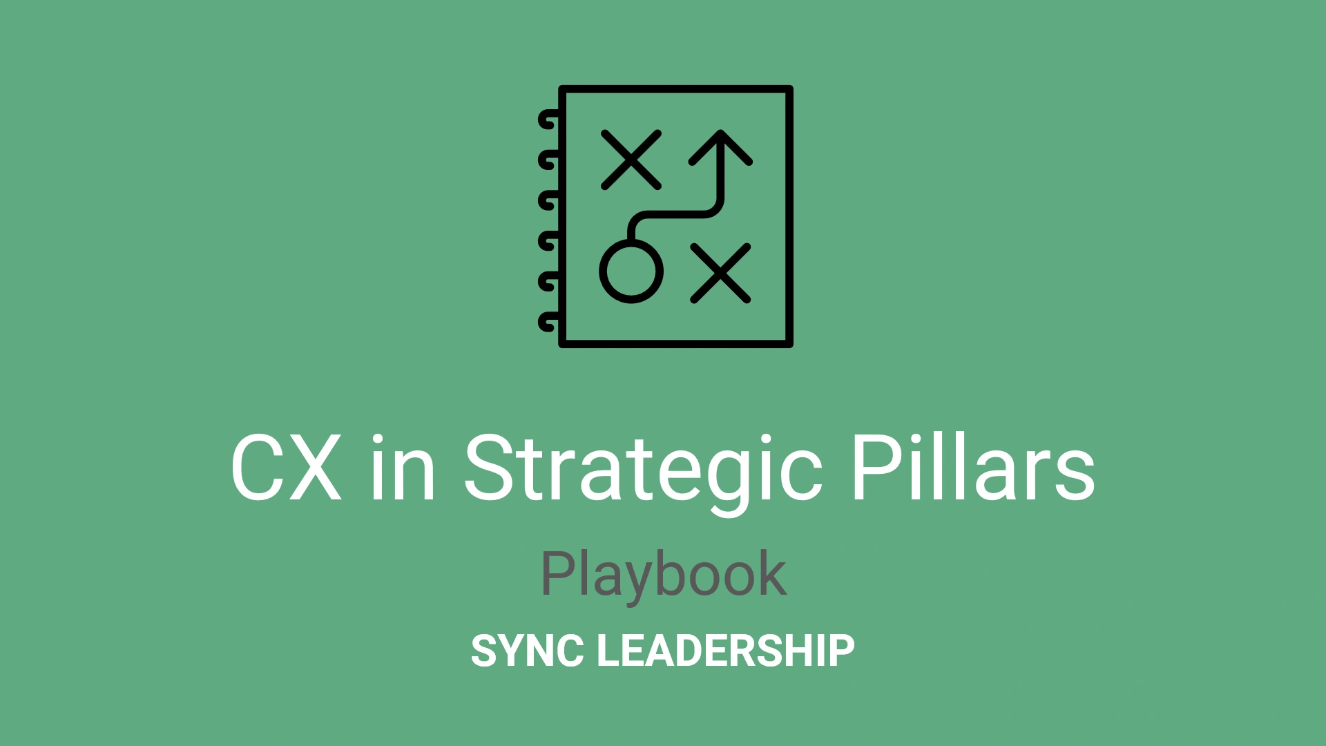 CX in Strategic Pillars Playbook