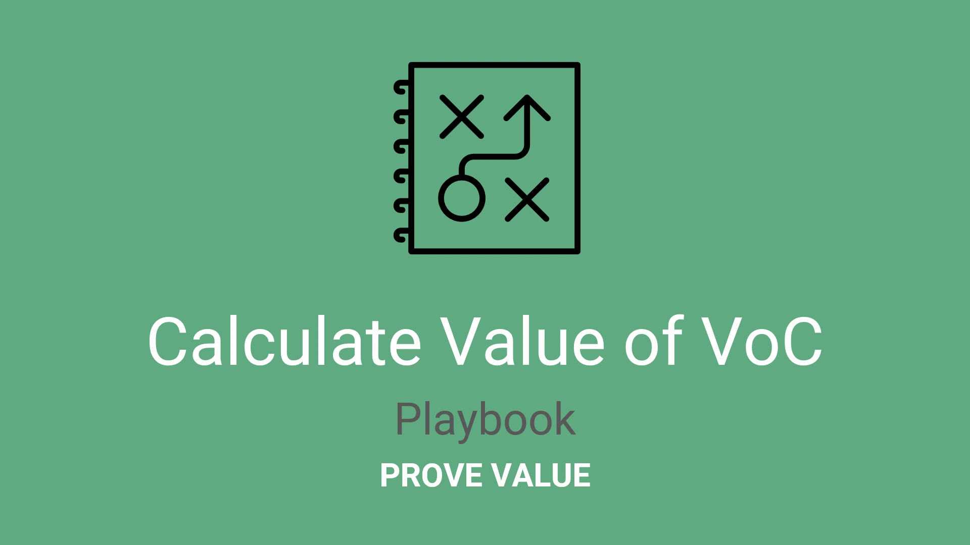 Calculate VoC Value Playbook