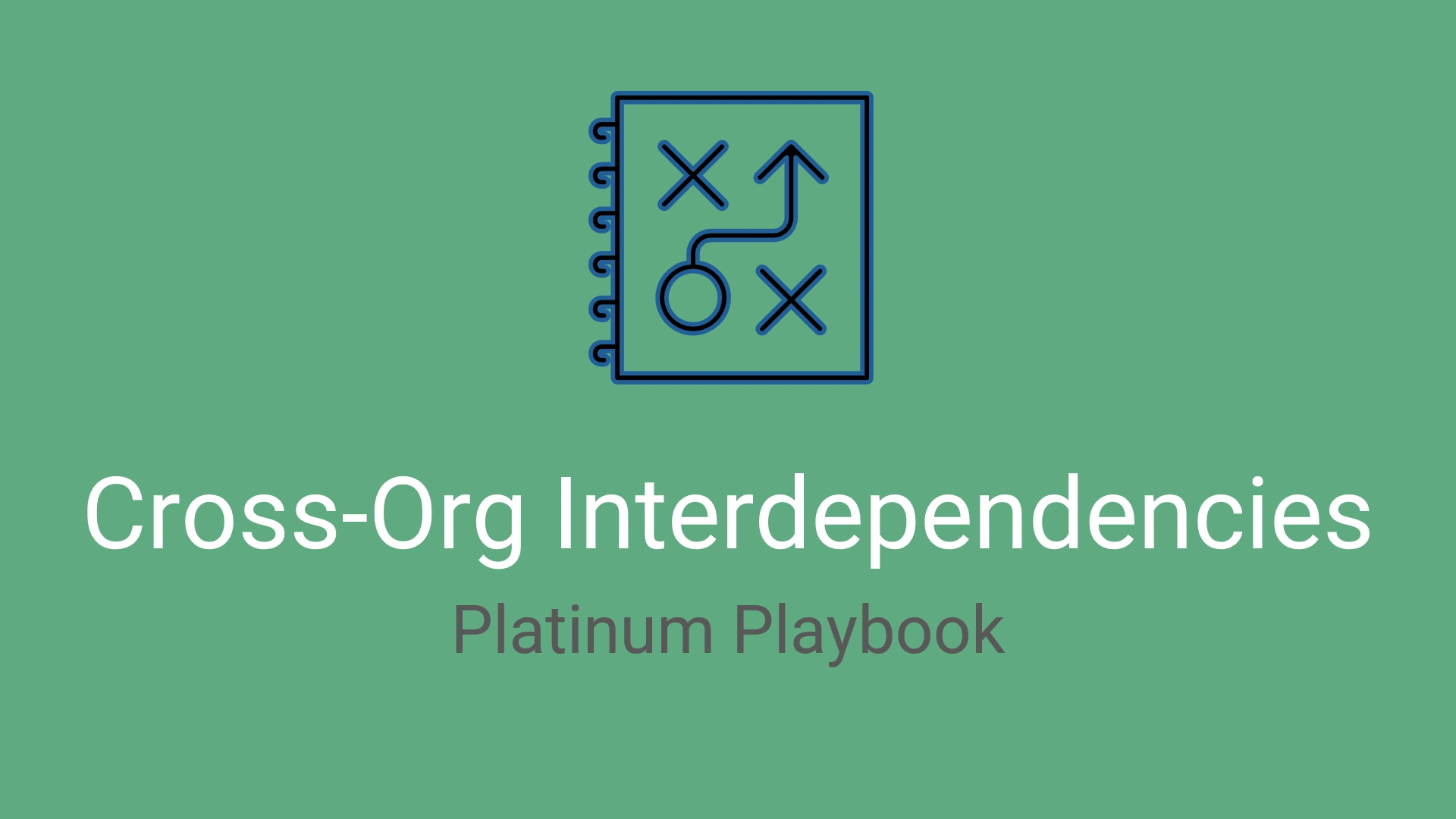 Cross-organizational Inter-dependencies Playbook