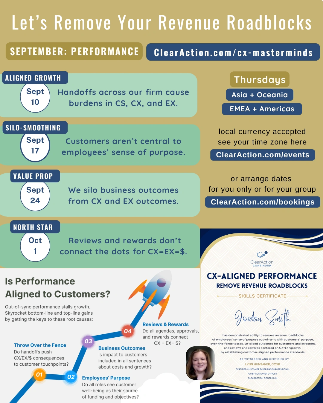 September Masterminds CX Masterminds Schedule