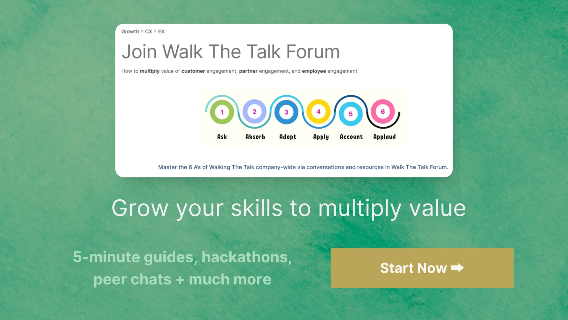 JOIN WALK THE TALK FORUM